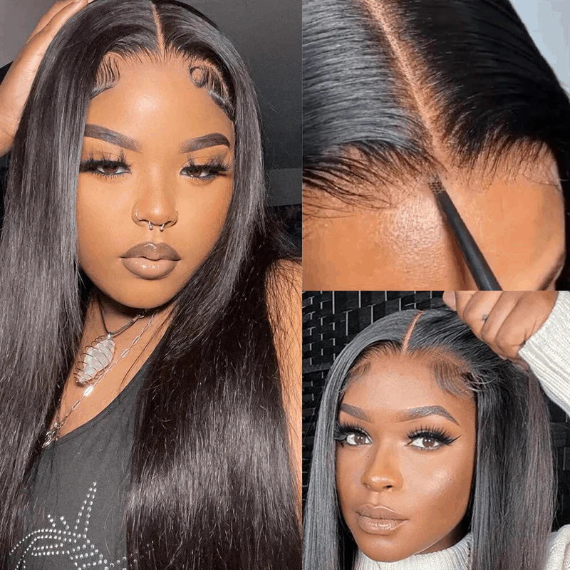 Allove Hair 30 Inch Long 13x4/13x6 HD Lace Frontal Wigs Pre-Plucked Natural Hairline Ready To Wear Human Hair Wig