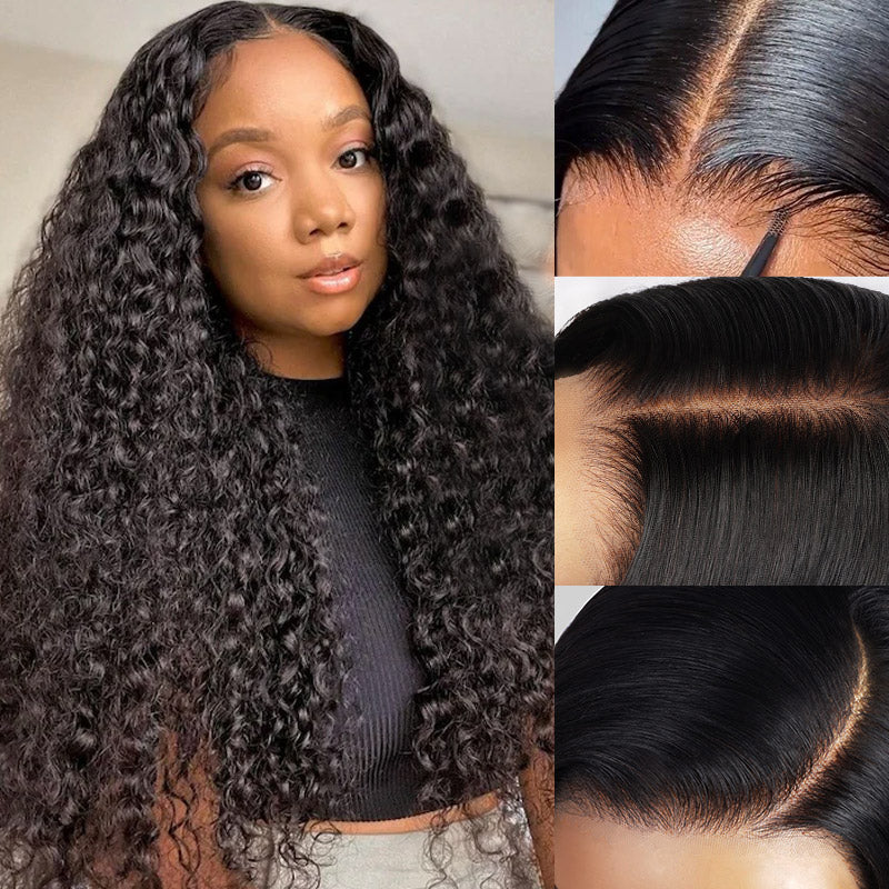 Pre Plucked Ready To Wear Wig | 30 Inch 13x4 Glueless Lace Front Wig Water Wave Human Hair HD Lace Wigs - AlloveHair