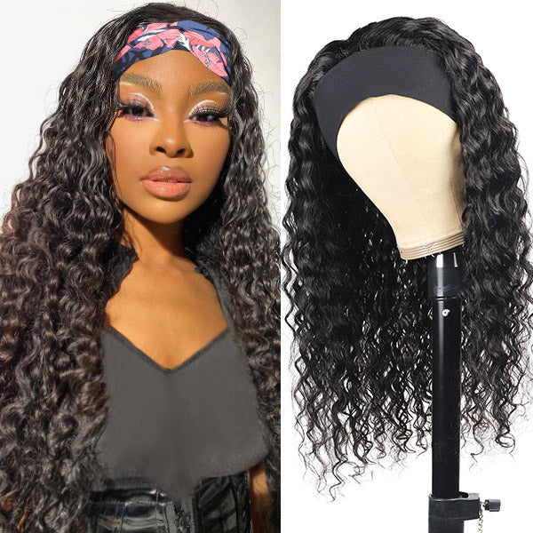 Discover the ultimate in convenience and style with our Allove Hair headband wig collection! Featuring stunning water wave hair, these wigs are designed for effortless elegance. Each wig comes with a stylish headband scarf, allowing you to switch up your look in seconds while providing a secure fit.