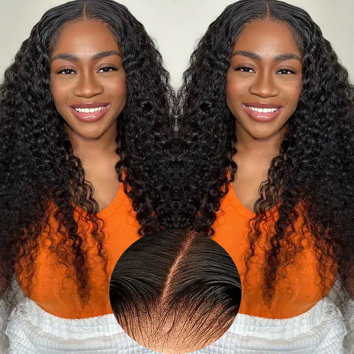 Bleached Knots Ready To Wear Wig | 13x4 HD Lace Front Wigs Water Wave Human Hair Wigs 180% Density