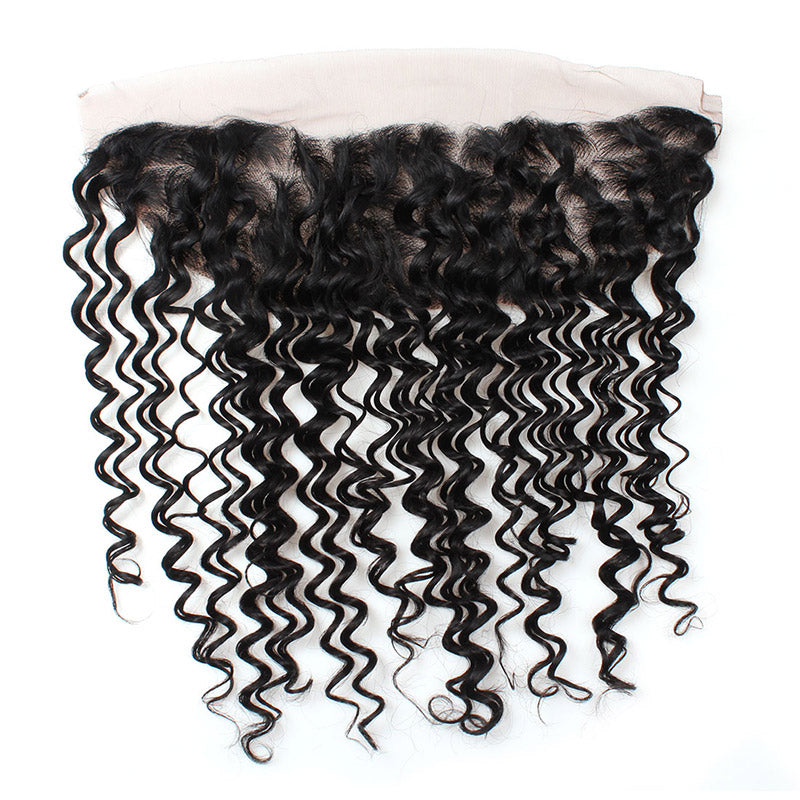 Experience the allure of Allove Hair's virgin human hair in a captivating deep wave texture. Our 13x4 lace frontal is meticulously crafted to perfection, offering a natural and seamless finish.