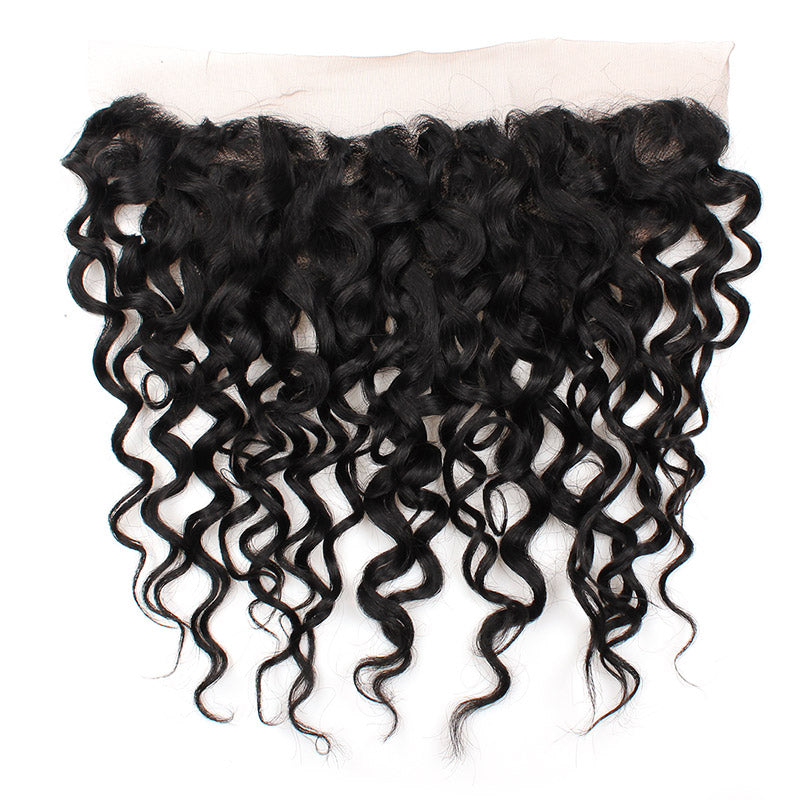 Experience the luxurious quality of Allove Hair's 13x4 frontal closure in water wave texture. Our virgin human hair collection offers unmatched softness, shine, and durability, giving you a natural look and feel.