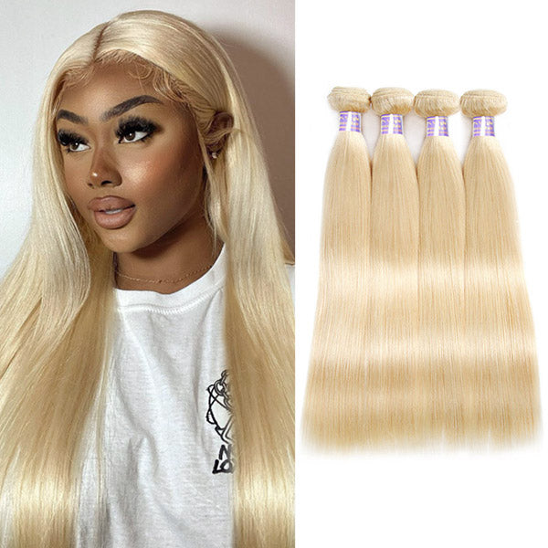 Experience the epitome of elegance with Allove Hair's 613 Straight Hair Bundles, crafted from luxurious virgin human hair in a stunning blonde shade. Our 613 hair bundles offer a sleek and sophisticated look, perfect for those wanting to stand out with radiant blonde locks.