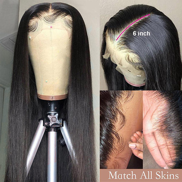 Allove Straight Hair Lace Front Wig 10A Grade Virgin Remy Human Hair Wigs - AlloveHair