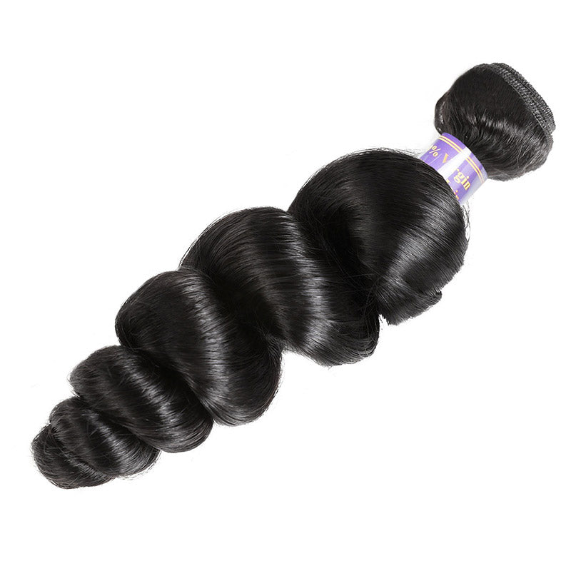 Elevate your style with Allove Hair's premium loose wave bundles, perfect for seamless sew-in installations. Crafted from luxurious virgin human hair, these bundles offer natural texture and movement.