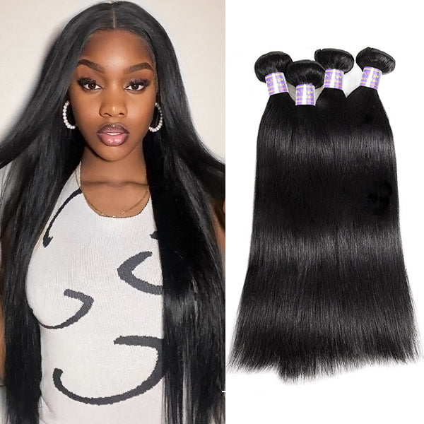 Achieve a flawless look with Allove Hair's Peruvian Straight Hair, available in 4 bundles for a full head application. Crafted from premium quality hair, our Peruvian straight bundles offer a luxurious, silky texture that blends effortlessly with your natural hair.