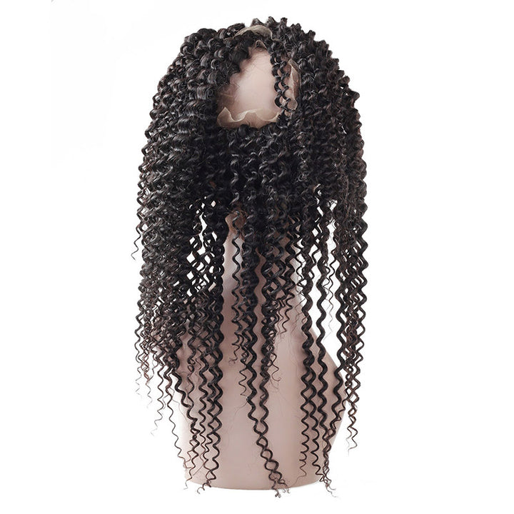 Experience the convenience of Allove Hair's pre-plucked 360 frontal featuring luscious curly hair. Made from 100% human hair, our 360 lace frontal offers a natural-looking hairline with minimal customization required.