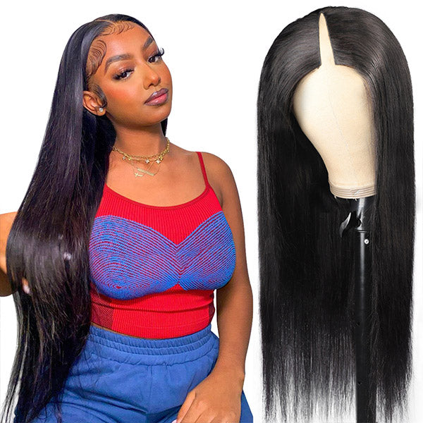 Elevate your look with the Allove Hair Straight V Part Wig, a stunning 30-inch masterpiece made from 100% virgin human hair. This luxurious wig features sleek, straight strands that flow beautifully, offering an elegant and sophisticated appearance.