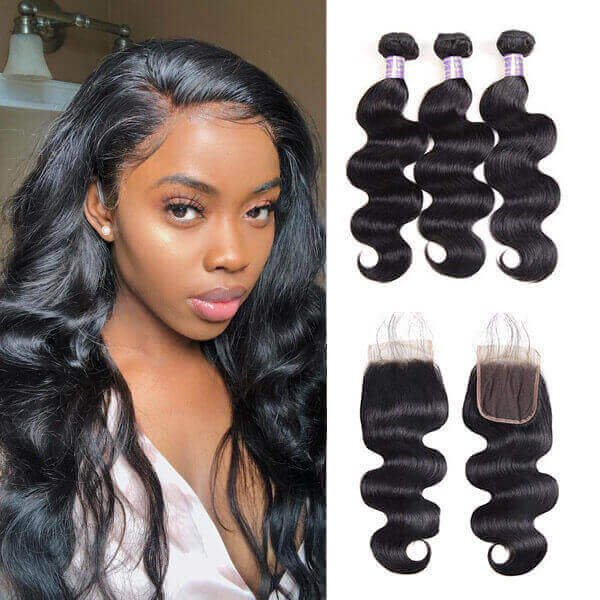 Transform your look with Allove Hair's Body Wave Bundles with Closure! Perfect for sew-in styles, these luxurious bundles feature beautiful body wave textures that add volume. The included closure ensures a flawless, natural finish, making it easy to achieve your desired style. Plus, enjoy free shipping on your order.