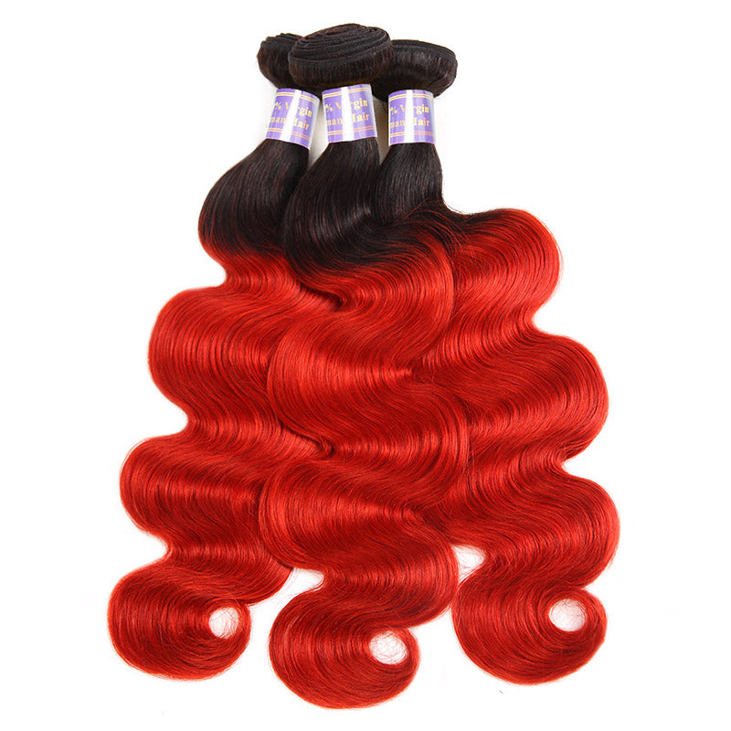 Transform your hairstyle with Allove Hair's stunning ombre bundles in a rich red color, crafted from high-quality human hair. These body wave bundles provide a beautiful blend of waves and volume, perfect for a gorgeous sew-in that radiates confidence and style. Whether you're looking to make a bold statement or add a touch of flair to your look, these ombre bundles are the perfect choice for vibrant, head-turning elegance!