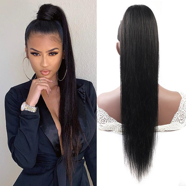 Allove Hair Ponytail Extensions are the perfect solution for those seeking to enhance their look effortlessly. Made from high-quality, straight hair, these extensions provide a natural blend with your own locks. Ideal for creating chic ponytails in an instant, they offer volume and length that transforms your hairstyle, whether for a casual day out or a glamorous evening event.